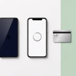 Composition sobre présentant trois smartphones haut de gamme associés à des symboles visuels représentant l’achat comptant, le crédit et la location longue durée.